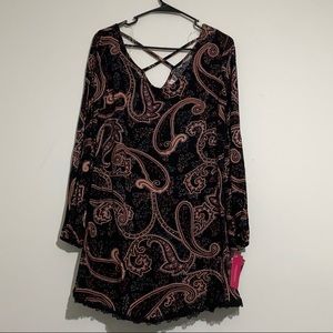 NWT Cute patterned A-line dress size XS